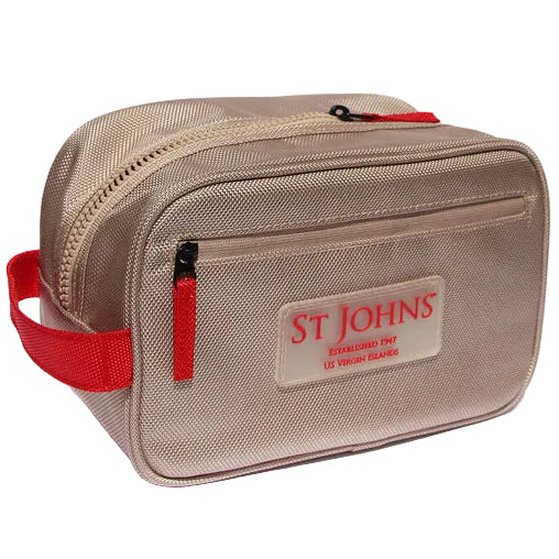 St. John's Ballistic Nylon Dopp Kit Grooming Case - 8.5" x 4.5" x 5.5"