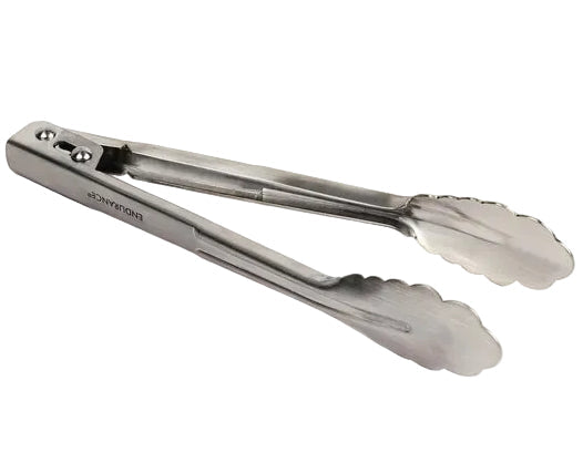 RSVP Miniature Stainless Steel Locking Tongs - 6"