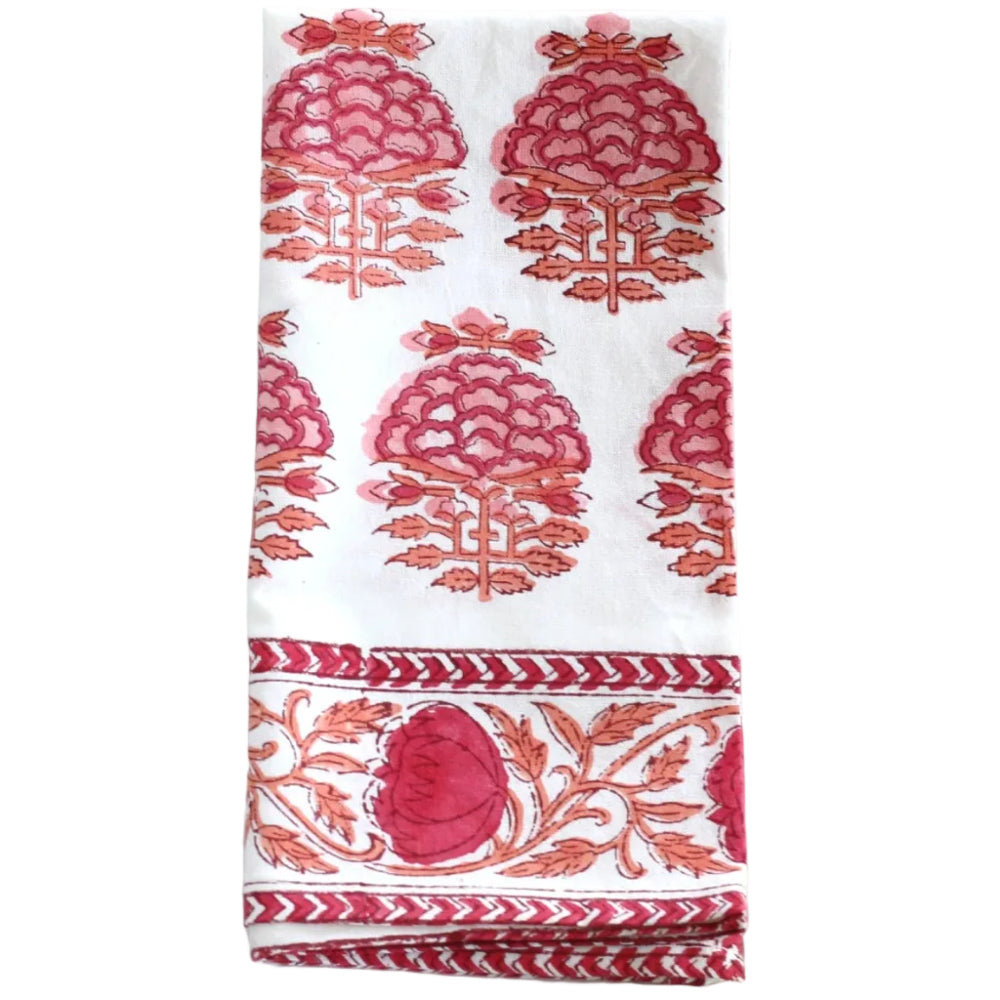 Pacific & Rose Block-Printed Cotton Napkins - 4 pc.