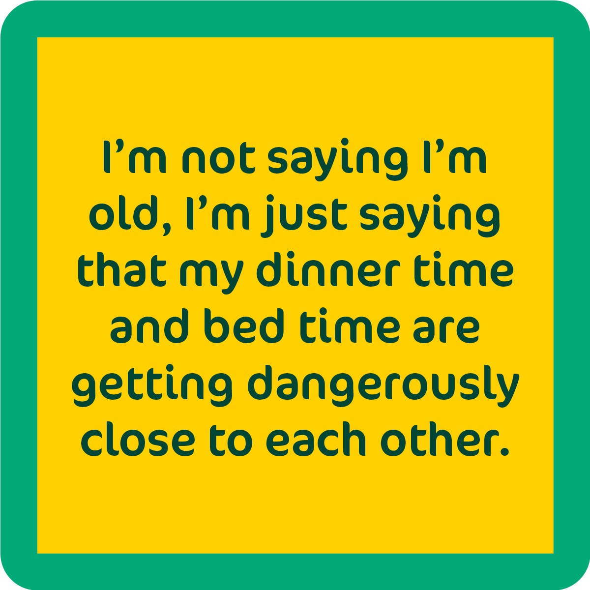 Drinks On Me Humorous Resin Drink Coasters - 4" x 4"