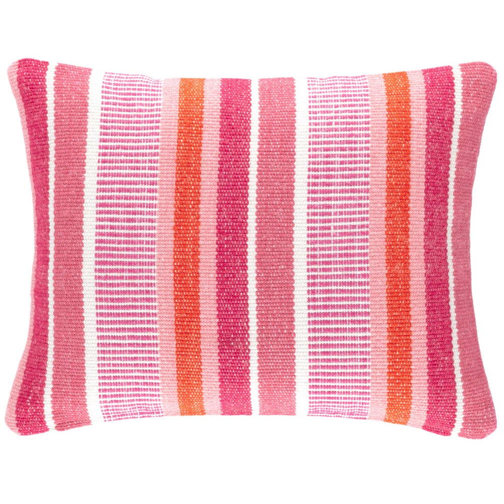 Annie Selke "Always Greener" Polyester Picket Stripe Lumbar Pillows - 16" x 20"