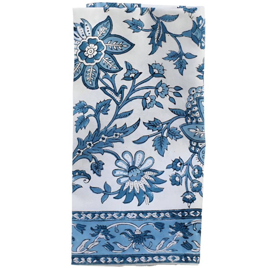Pacific & Rose Block-Printed Cotton Napkins - 4 pc.