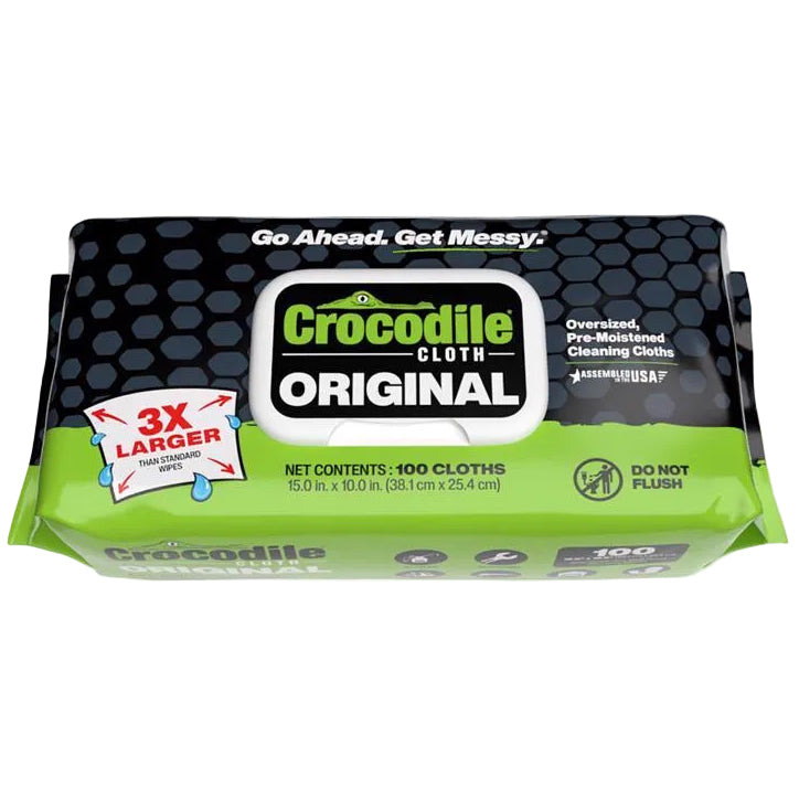 Crocodile Cloth XL Moistened All-Purpose Cleaning Wipes - 100 pc.