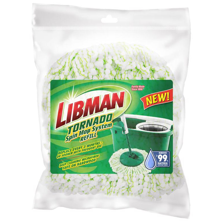 Libman Tornado Microfiber Spin Mop w/ Bucket (& Refills)