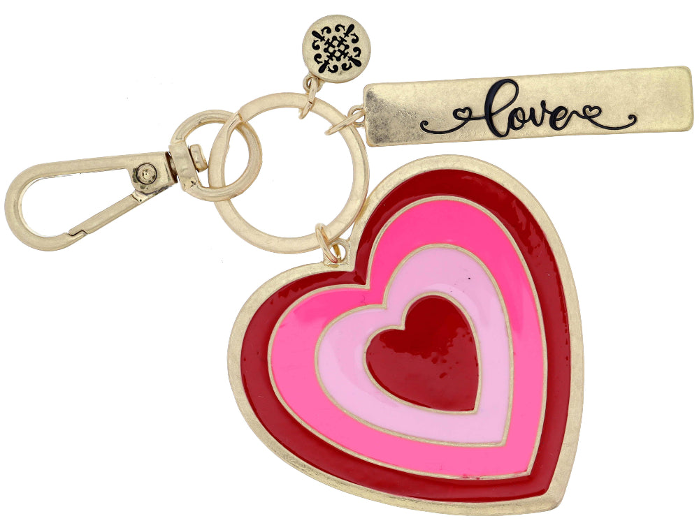 Jane Marie "Love" Heart Keychain
