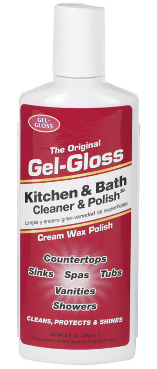 Gel-Gloss Unscented Kitchen & Bath Polishing Cream - 8 oz.