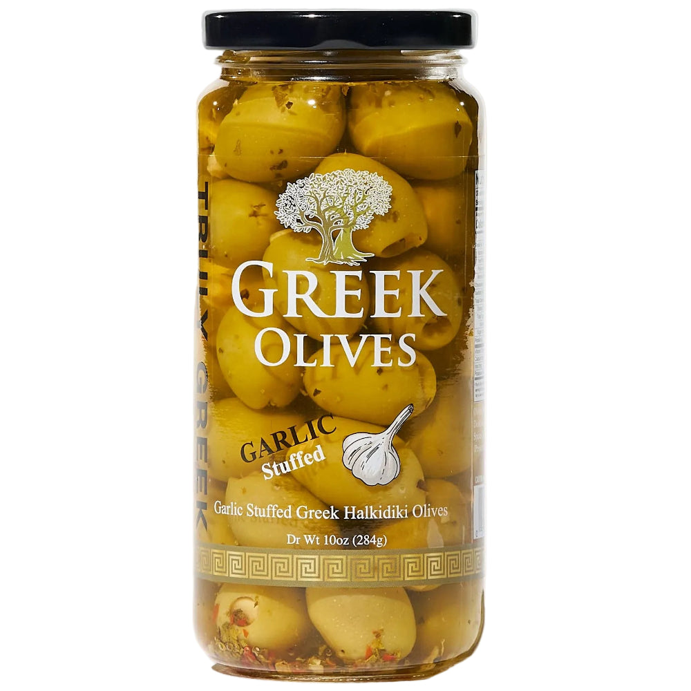 Truly Greek Gourmet Jarred Stuffed Halkidiki Olives - 10 oz.