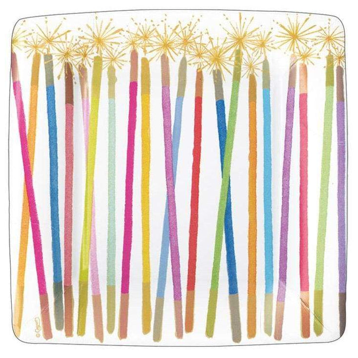 Caspari Square Paper Plates - 8 pc.