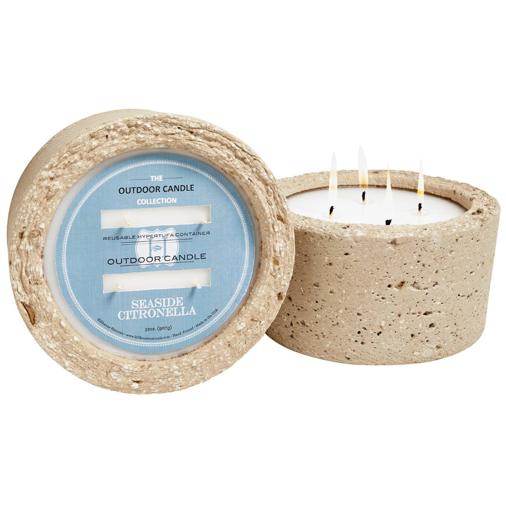 Hillhouse Concrete Seaside Citronella Candle - 32 oz.