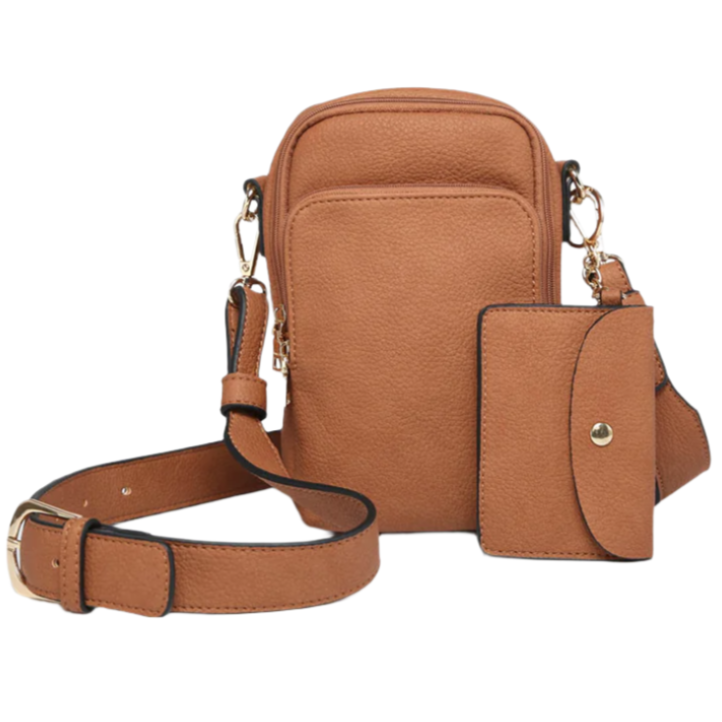 Jen & Co. Parker 3-Compartment Vegan Leather Crossbody Bag