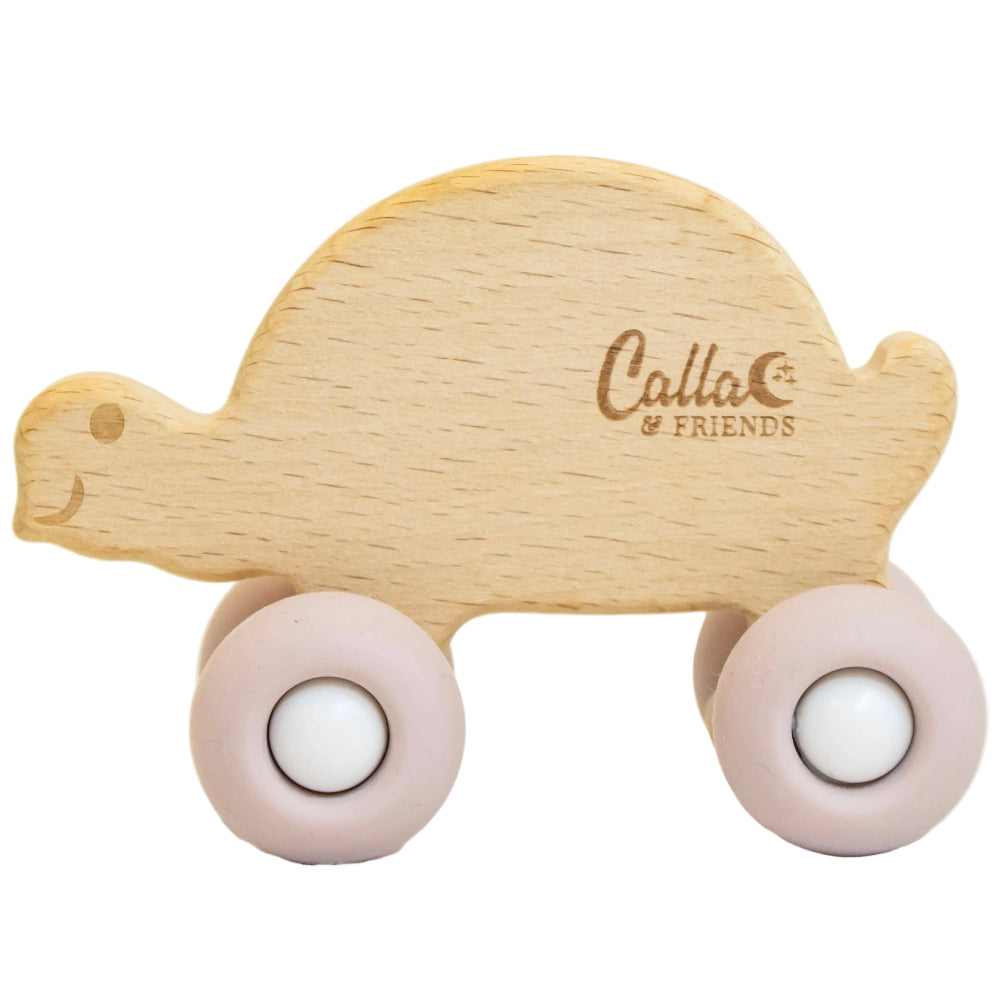 Calla & Friends Beechwood "Rollin' Friends" Turtle Toy