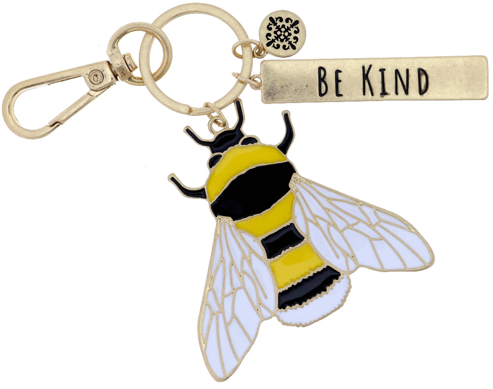 Jane Marie "Be Kind" Bumblebee Keychain