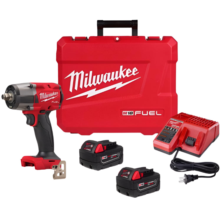 Milwaukee M18 FUEL 1/2" Battery Mid-Torque Impact Wrench (w/ Battery & Charger)