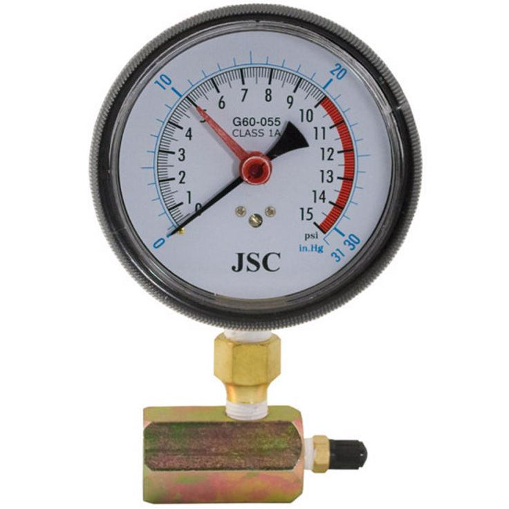 Jones Stephens 3/4" Stainless Steel Pressure Gauge - 15 PSI