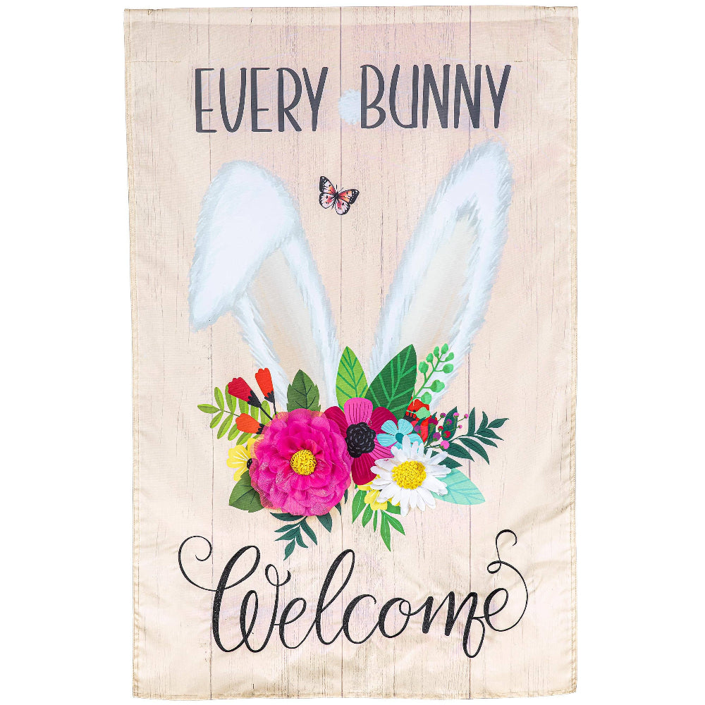Evergreen "Welcome" Themed House Flags - 28" x 44"