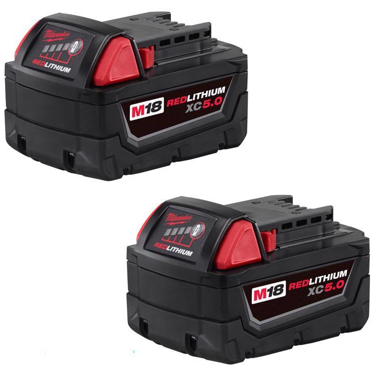 Milwaukee M18 18V RedLithium Batteries - 2Ah to 12Ah