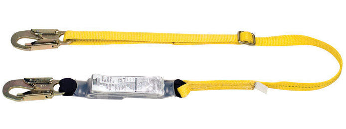 Safety Works Polyester Unisex Workman Shock Absorbing Lanyard