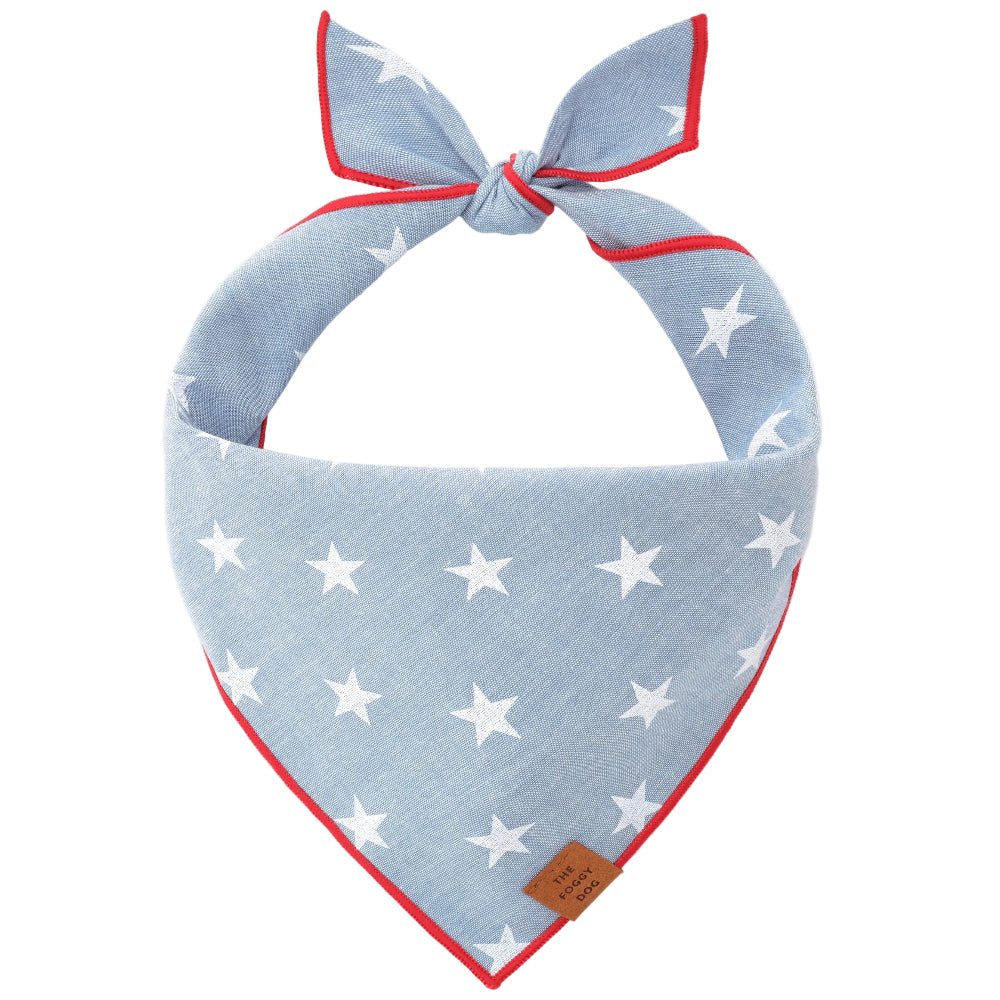 Foggy Dog Cotton Bandana - Liberty Stars