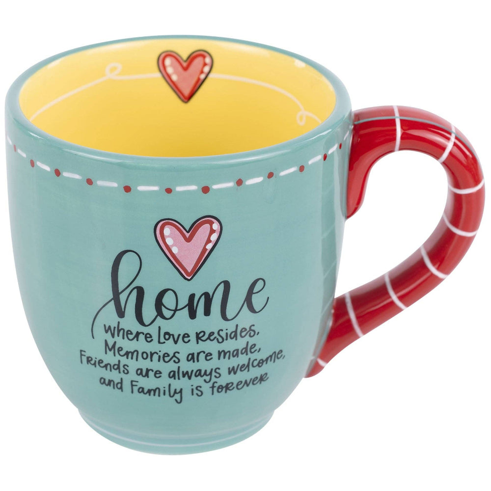 Glory Haus Ceramic "Home / Where Love Resides" Mug - 16 oz.