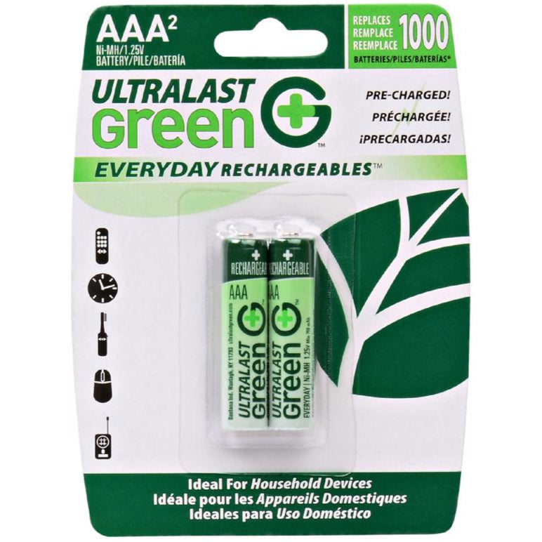 UltraLast 1.2V Rechargeable Batteries - 2 pc. & 4 pc.