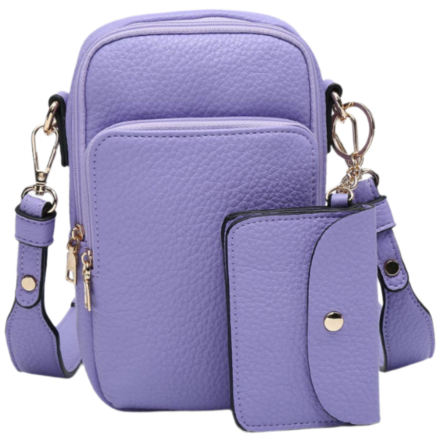 Jen & Co. Parker 3-Compartment Vegan Leather Crossbody Bag