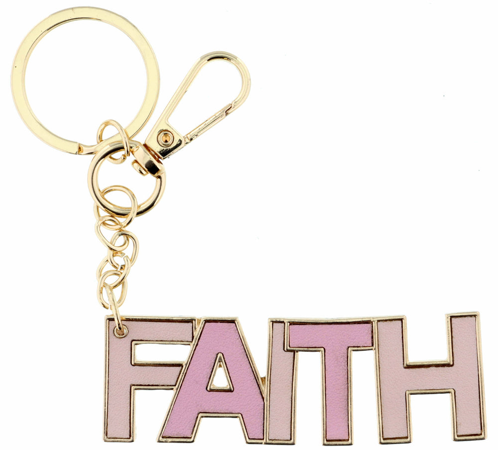 Jane Marie "Faith" Leather Keychain