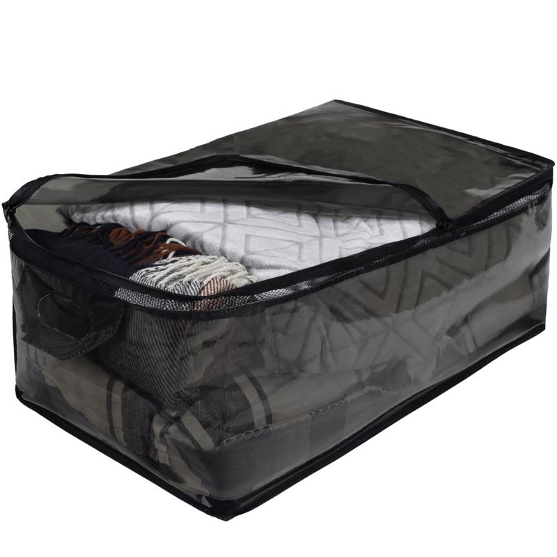 Hefty Clear Flexible Stacking Zippered Tote - 26" x 12" x 16"