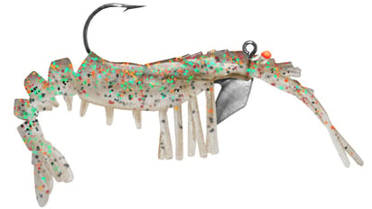 Egret Vudu Jumbo Shrimp 4" Pre-Rigged Soft Lures - 2 pc.