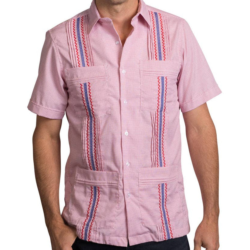 San Cristobal Wrinkle-Free Cotton Guayabera Shirts
