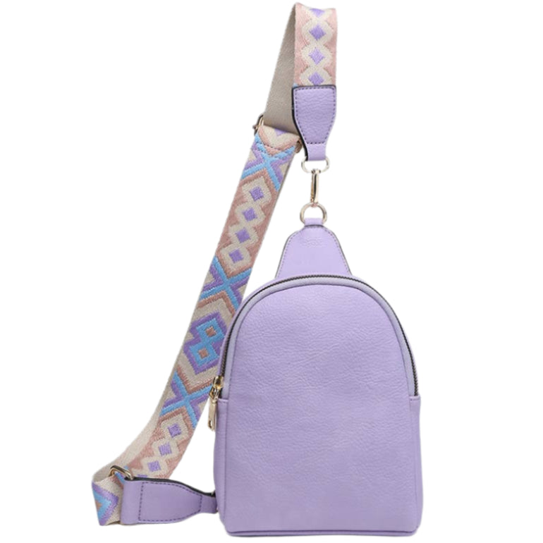 Jen & Co. Ellen Guitar Strap Vegan Leather Sling Bag