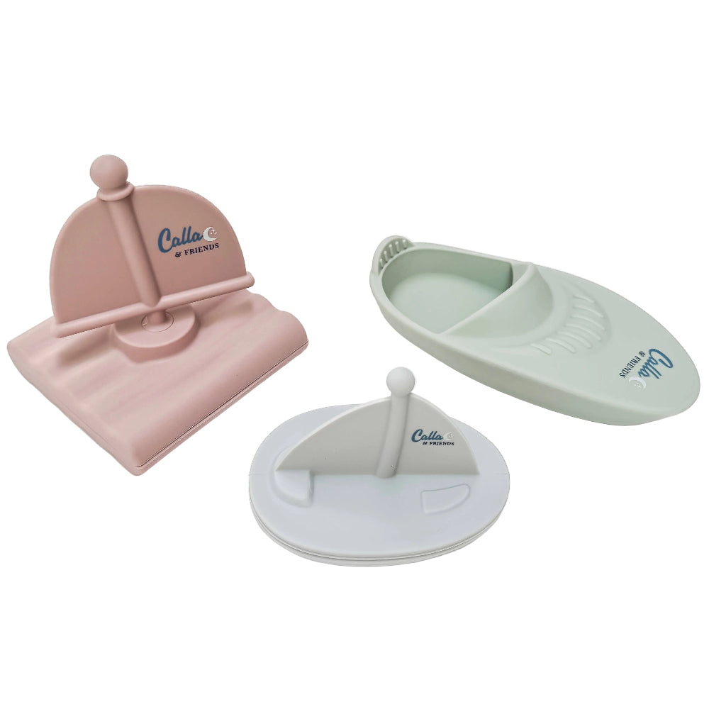 Calla & Friends Silicone "Ryder's Racing Boats" Bath Toy Set - 3 pc.