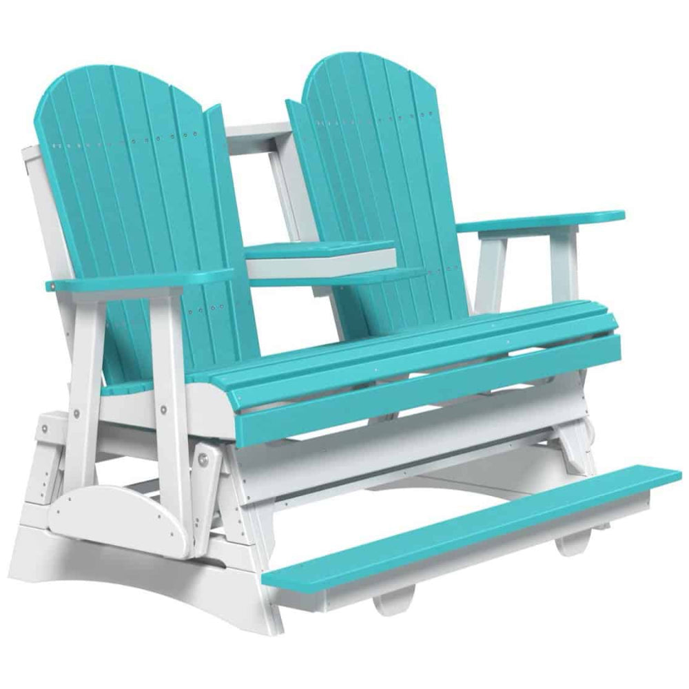 LuxCraft Polywood Adirondack 5' Glider Balcony Bench