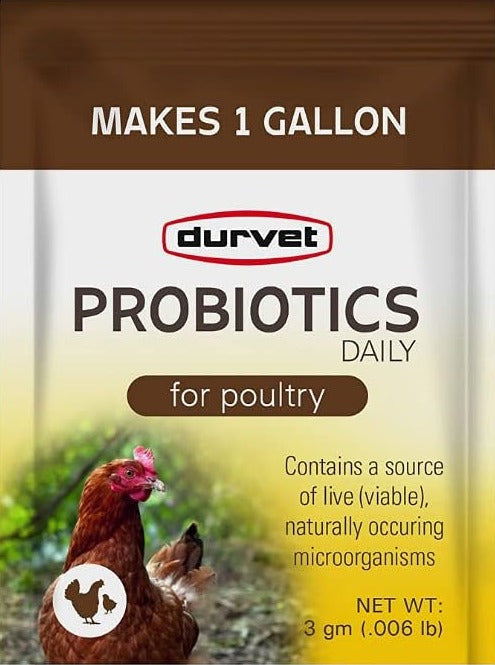 Durvet Poultry Feed Supplements - 4g & 100g