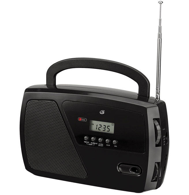 GPX Battery-Operated Digital AM/FM Clock Radio
