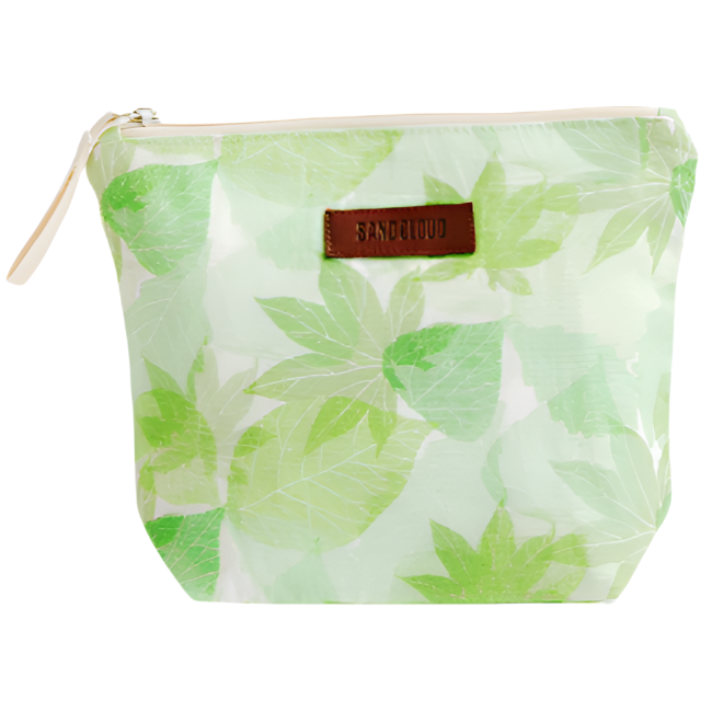 Sand Cloud Cotton Canvas Zipper Pouch - 7" x 9.5"
