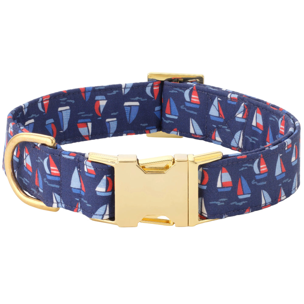 Foggy Dog Cotton/Nylon Collar - Regatta