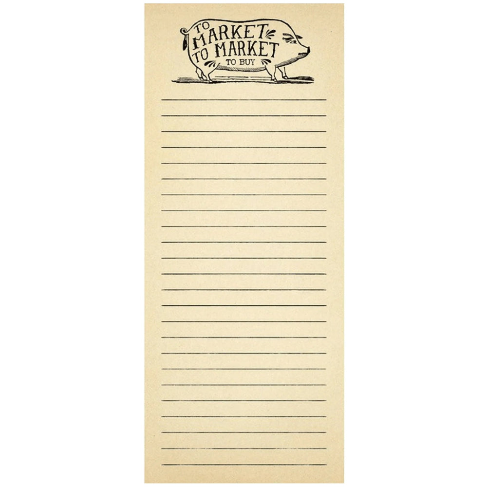 Sugarboo & Co. "To Market" Grocery List Notepad - 100 pg.