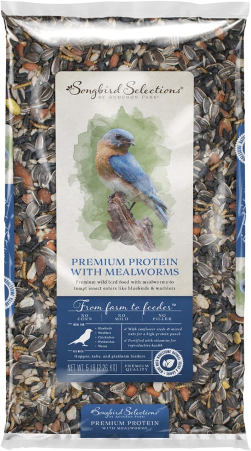 Songbird Selections Premium Protein w/ Mealworms Bird Food - 5 lb. & 10 lb.
