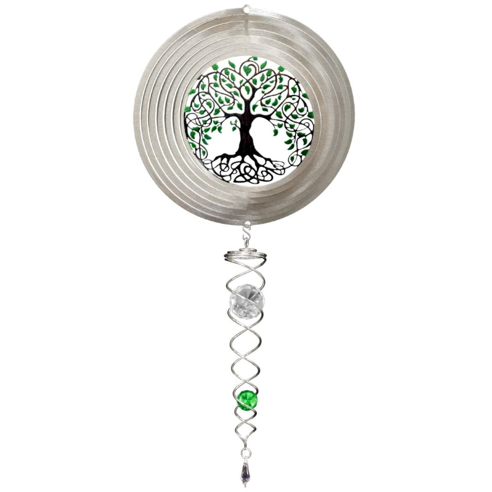 Spinfinity Stainless Steel Mini Wind Spinners w/ Twister Tail - 14"