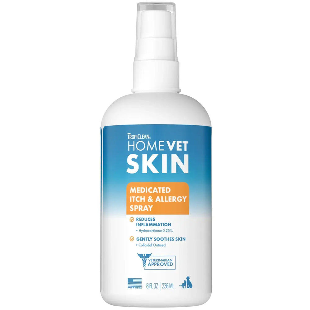 TropiClean HomeVet Itch & Allergy Spray - 8 oz.