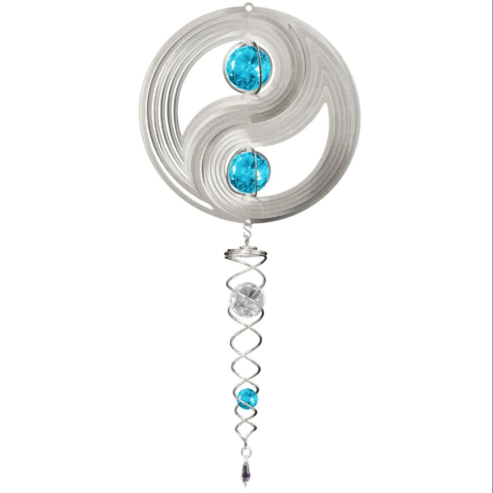 Spinfinity Stainless Steel Mini Wind Spinners w/ Twister Tail - 14"