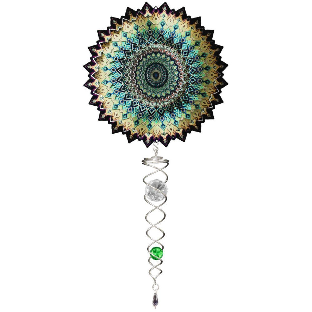 Spinfinity Stainless Steel Mini Wind Spinners w/ Twister Tail - 14"