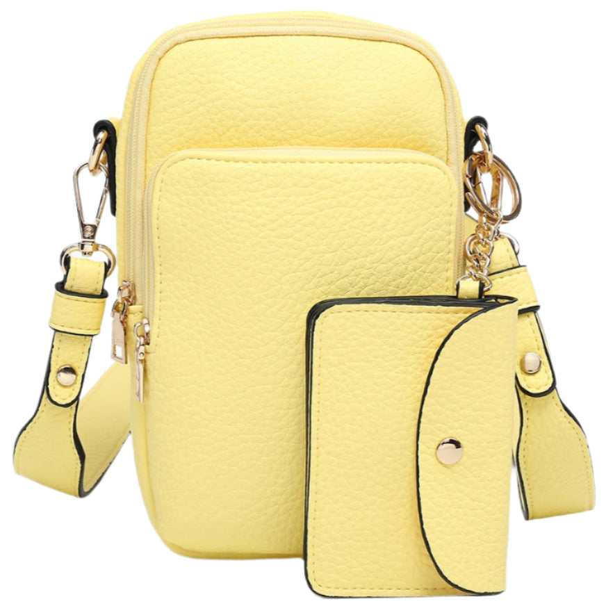 Jen & Co. Parker 3-Compartment Vegan Leather Crossbody Bag