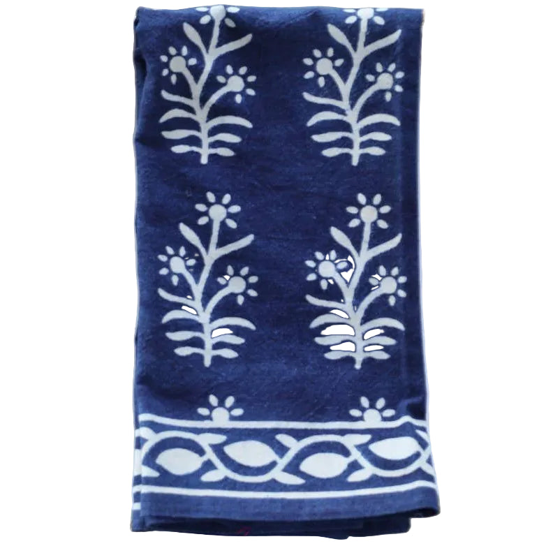 Pacific & Rose Block-Printed Cotton Napkins - 4 pc.