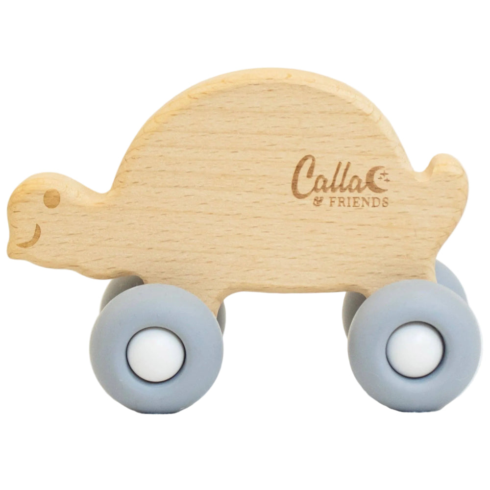 Calla & Friends Beechwood "Rollin' Friends" Turtle Toy