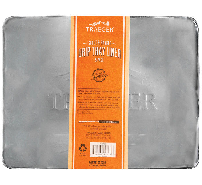 Traeger Disposable Aluminum Grill Drip Tray Liners