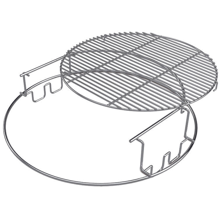 Big Green Egg Stainless Steel EGGspander Starter Kit (for Large & XL) - 2 pc.