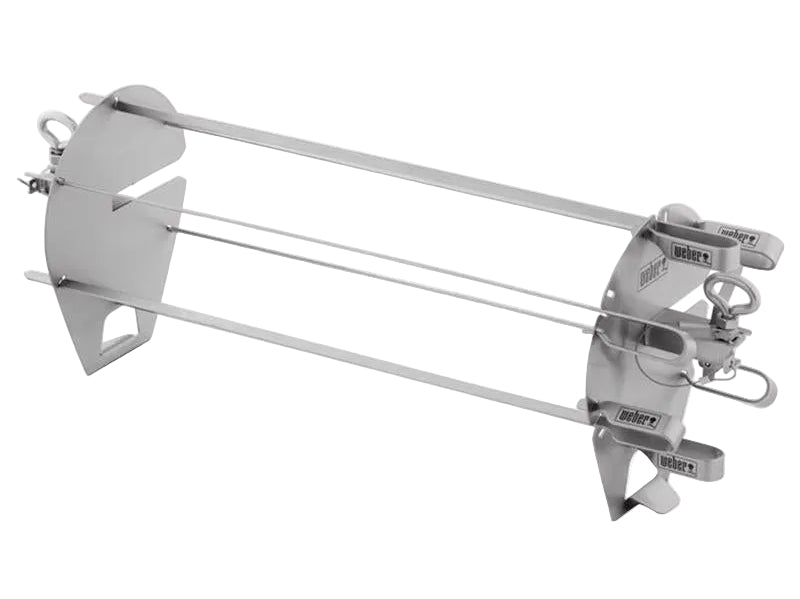 Weber Crafted Stainless Steel Skewer Set & Rack - 5.3" x 17.7"