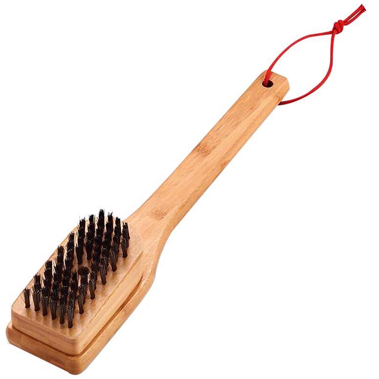 Weber Bamboo & Metal Bristle Grill Brush - 12"
