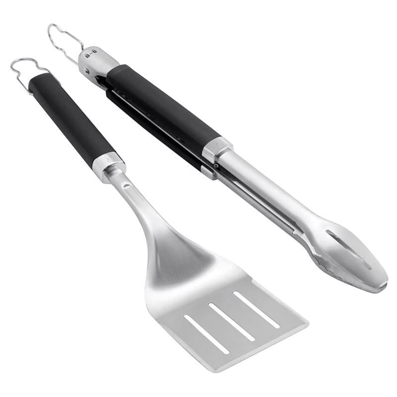 Weber Precision Stainless Steel Grill Spatula & Tongs Set - 2 pc.